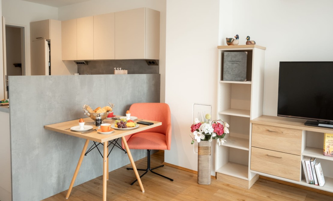 Apartment in Niederösterreich mit Wohnküche und Essbereich für Selbstversorger